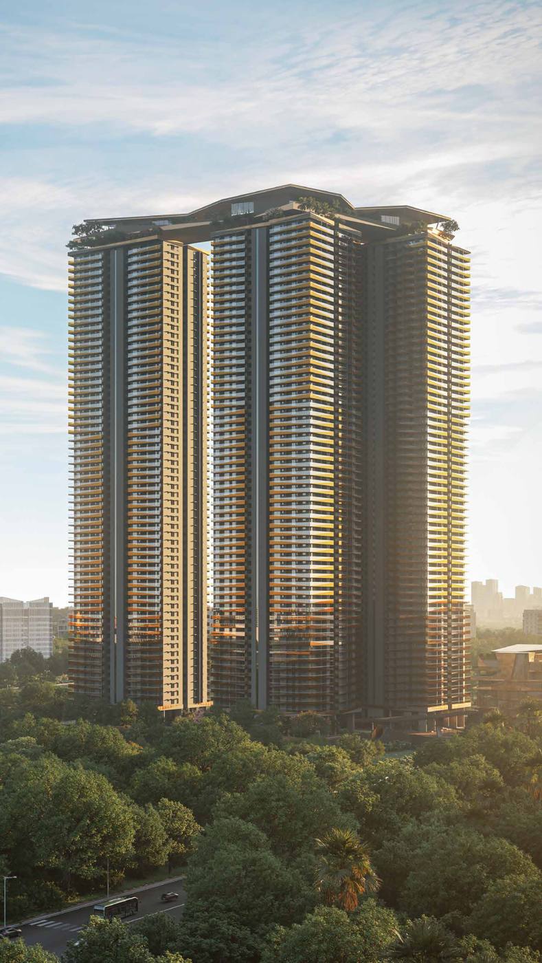 Lansum Encanto 60-storey towers in Puppalaguda, Financial District